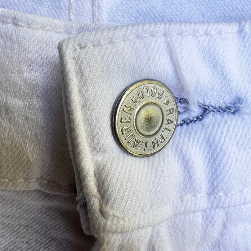 Polo Ralph Lauren Jeans Mens 33x30 White Hampton Relaxed Straight Denim Pant NEW - Picture 5 of 9